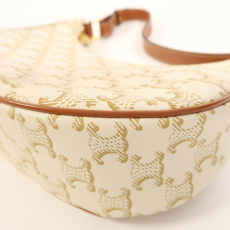 CELINE 塗層帆布Ava金扣肩背袋-8