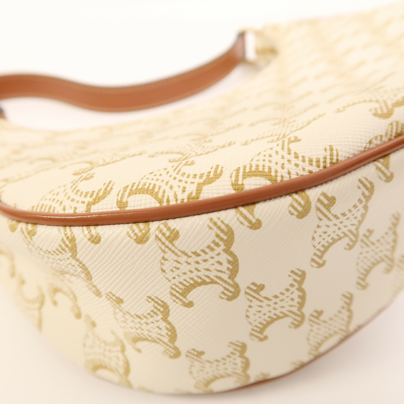 CELINE 塗層帆布Ava金扣肩背袋-9