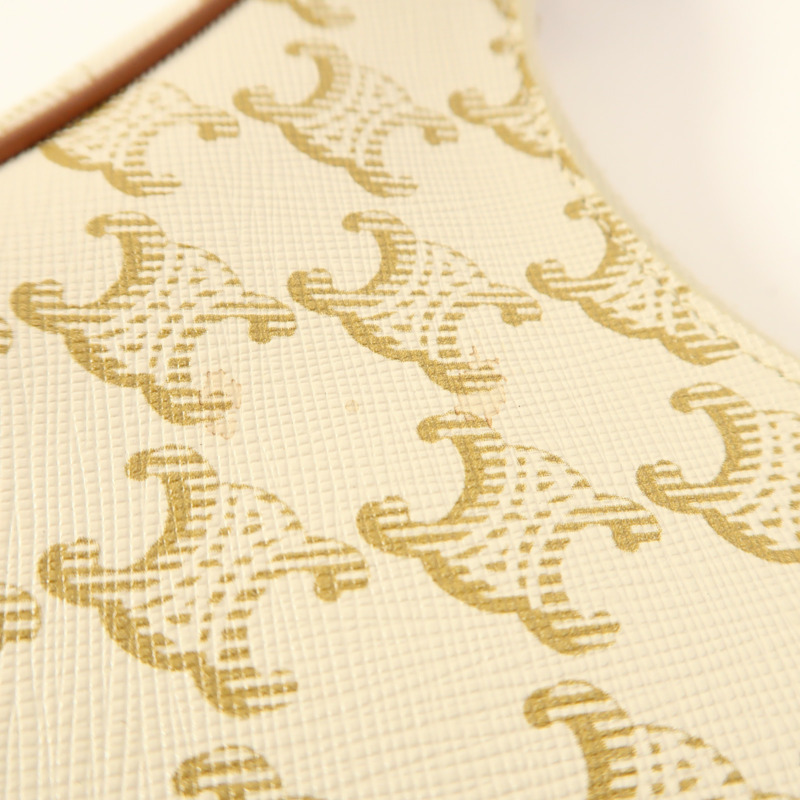 CELINE 塗層帆布Ava金扣肩背袋-12