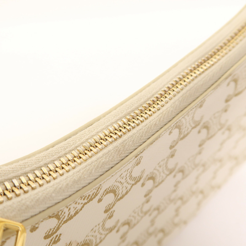 CELINE 塗層帆布Ava金扣肩背袋-15