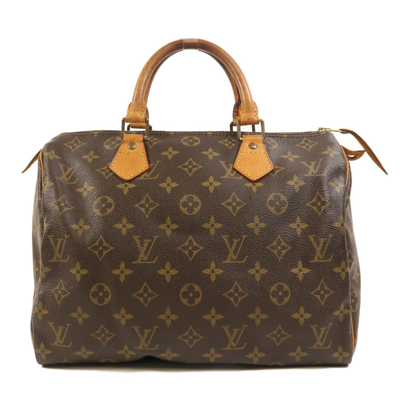 LOUIS VUITTON Monogram Speedy 30金扣手挽袋-0