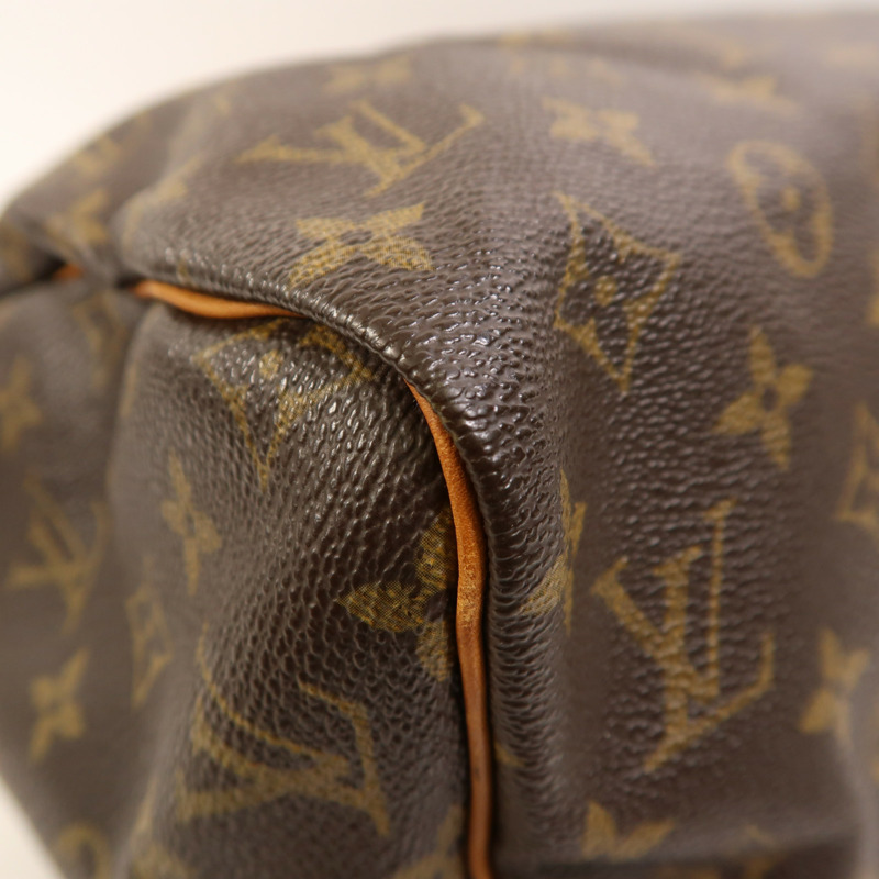 LOUIS VUITTON Monogram Speedy 30金扣手挽袋-11