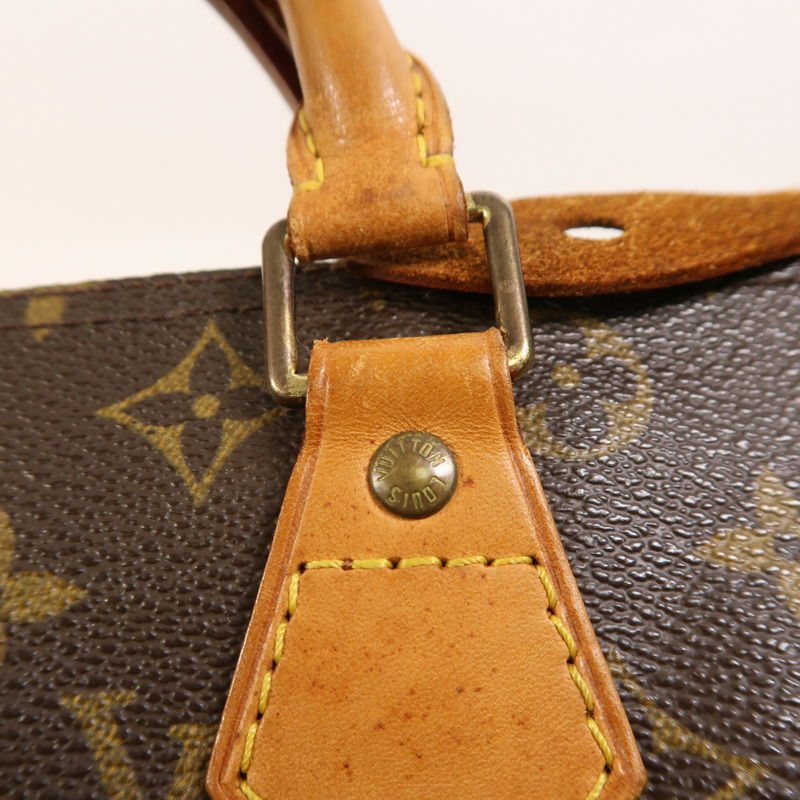 LOUIS VUITTON Monogram Speedy 30金扣手挽袋-20