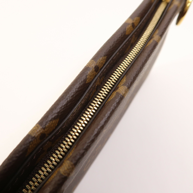 LOUIS VUITTON Monogram/Monogram Reverse Pochette LV 3金扣肩背袋-19