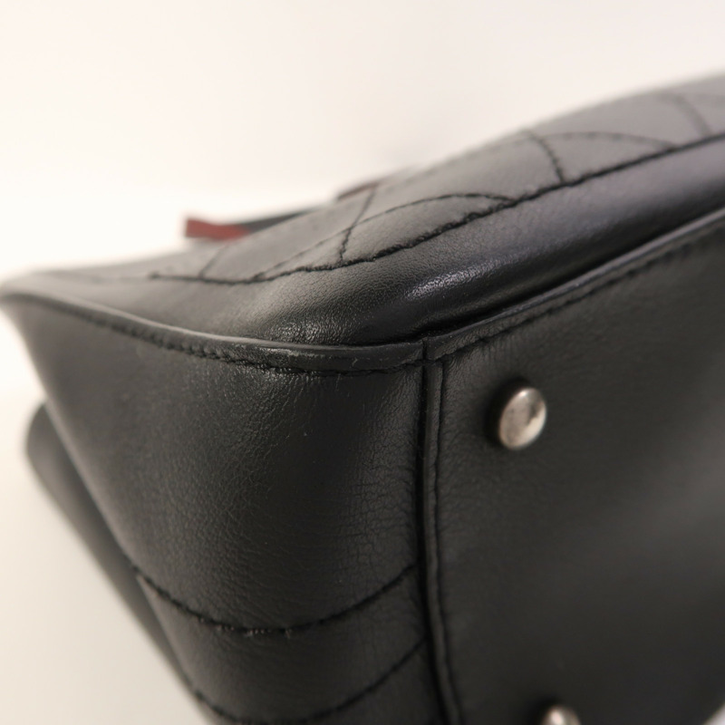 CHANEL 牛皮皮革2 Way Shoulder銀扣手挽肩背兩用袋-12