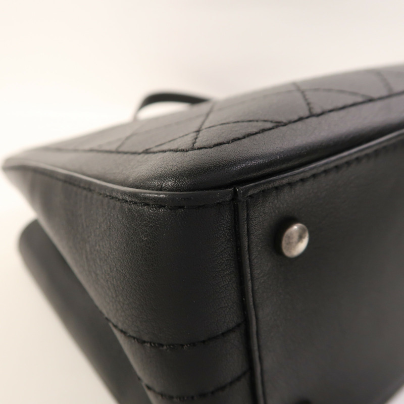 CHANEL 牛皮皮革2 Way Shoulder銀扣手挽肩背兩用袋-14