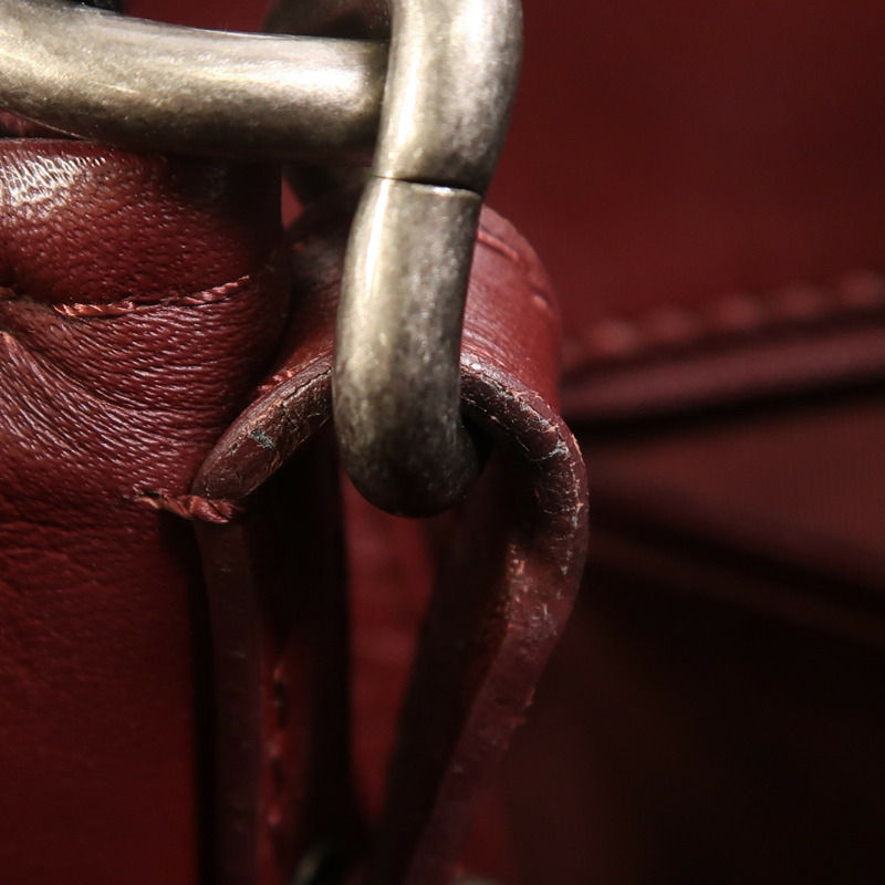 CHANEL 牛皮皮革2 Way Shoulder銀扣手挽肩背兩用袋-18