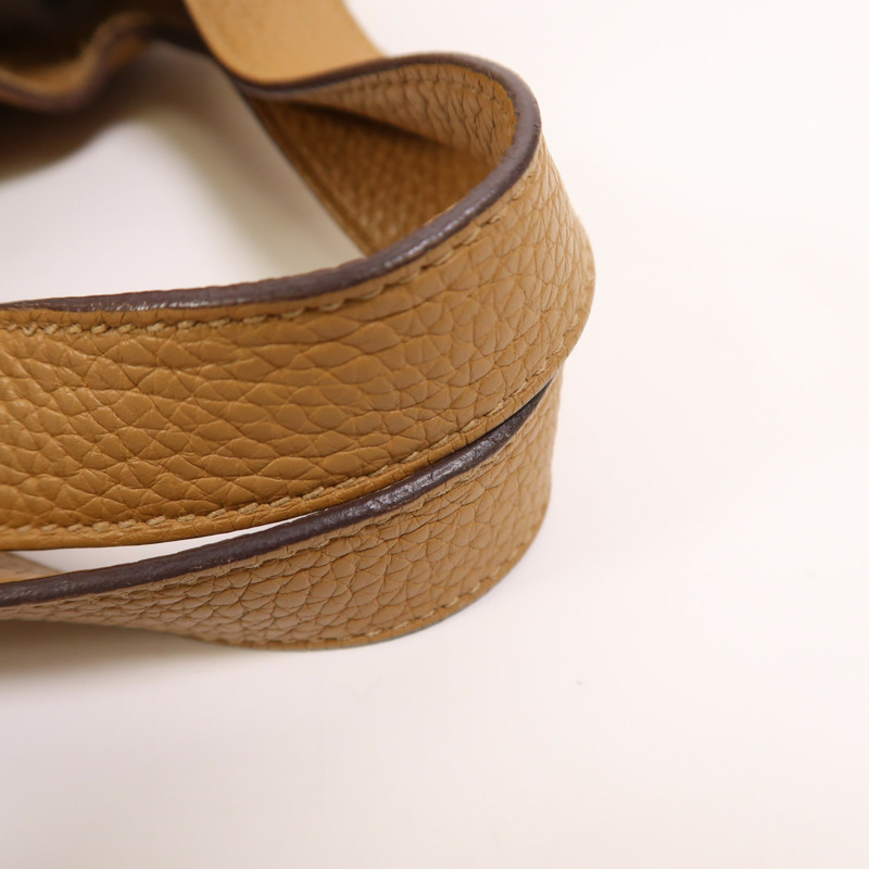 HERMES Clemence皮革Picotin PM銀扣手挽袋Sesame-13