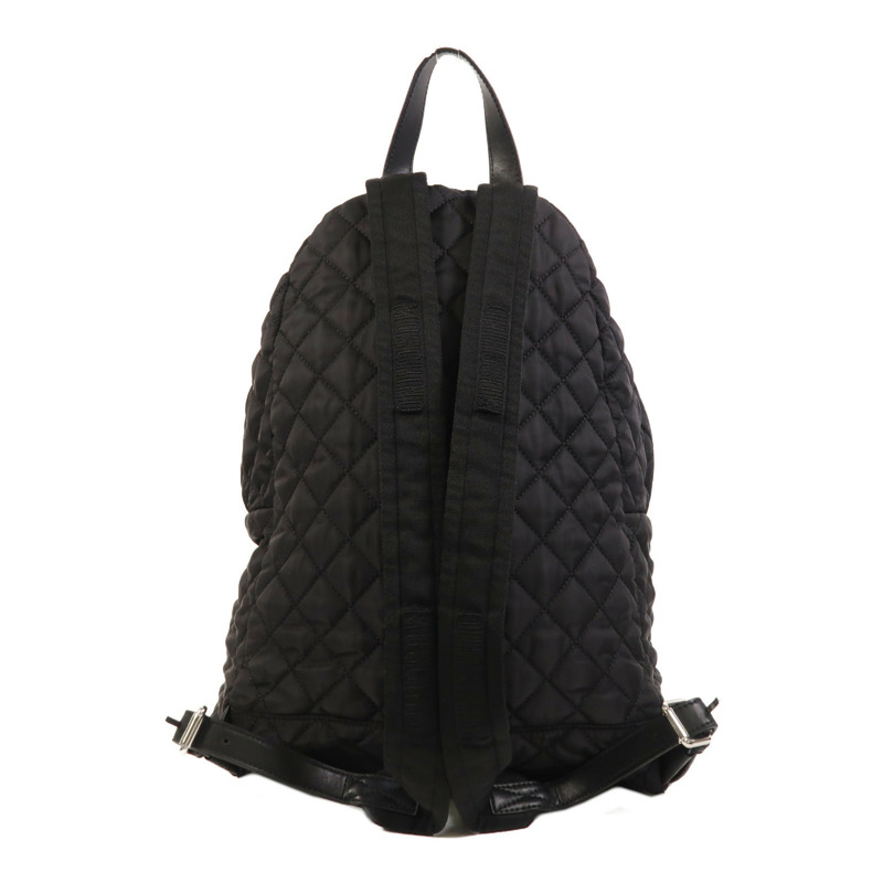 MOSCHINO 尼龍Backpack銀扣背包-1