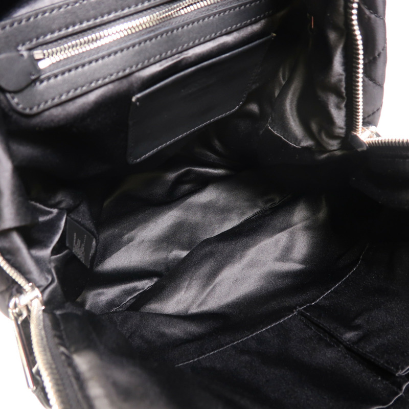 MOSCHINO 尼龍Backpack銀扣背包-4