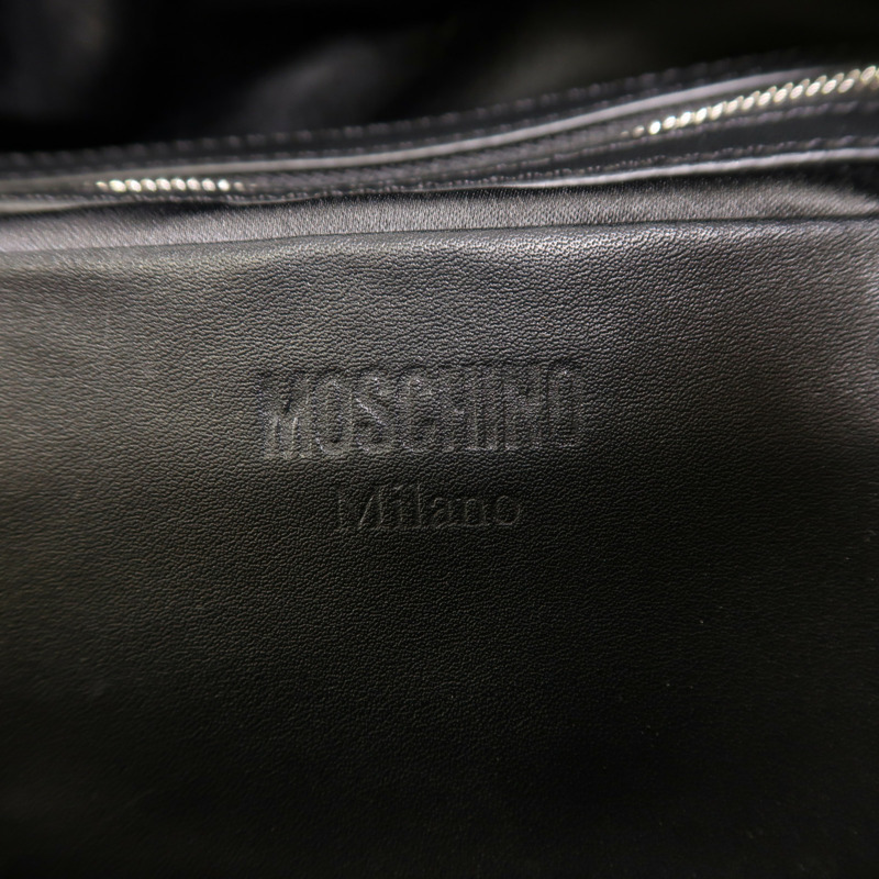 MOSCHINO 尼龍Backpack銀扣背包-5