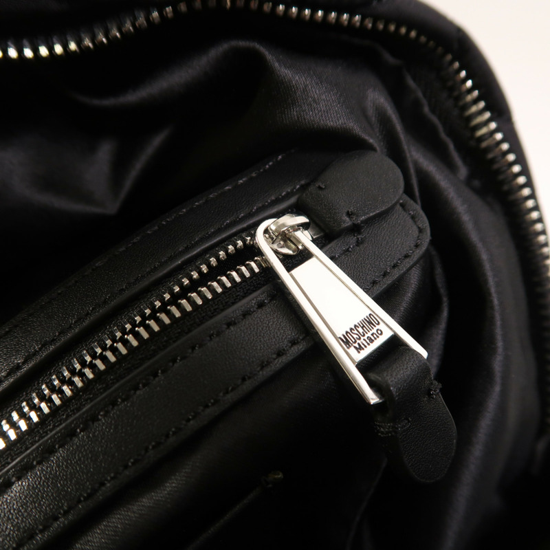 MOSCHINO 尼龍Backpack銀扣背包-14