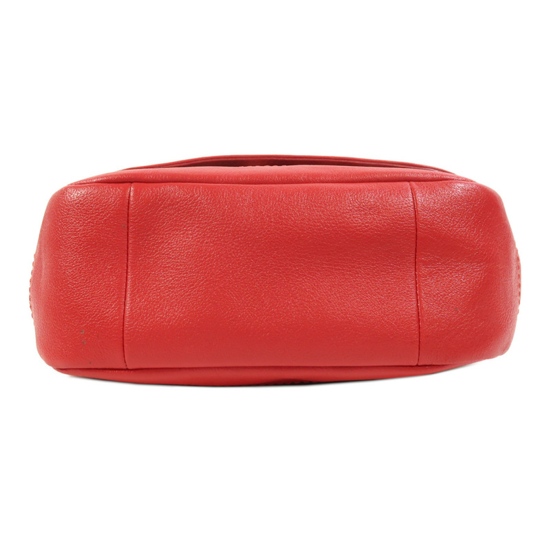 COACH 帆布/牛皮皮革Shoulder Bag銀扣肩背袋-3