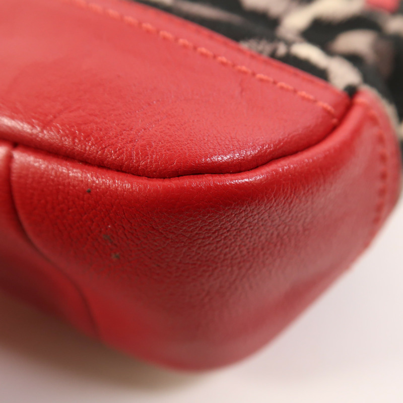 COACH 帆布/牛皮皮革Shoulder Bag銀扣肩背袋-10