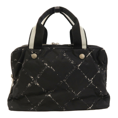 CHANEL 尼龍Travel Line Hang Bag銀扣手挽袋