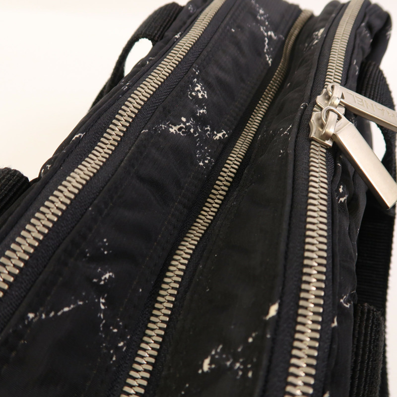 CHANEL 尼龍Travel Line Hang Bag銀扣手挽袋-20