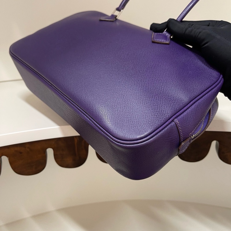 (99%新）Hermes Plume Élan Iris 紫色 28 手袋-7
