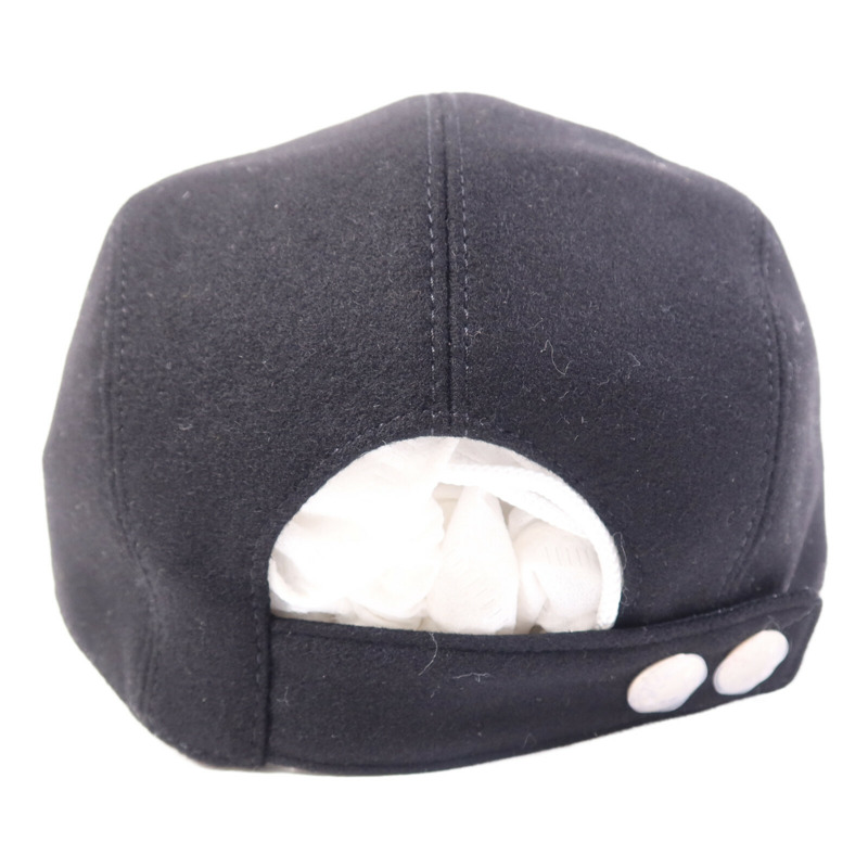 HERMES 羊絨Spider Robot Hat帽子Noir-3