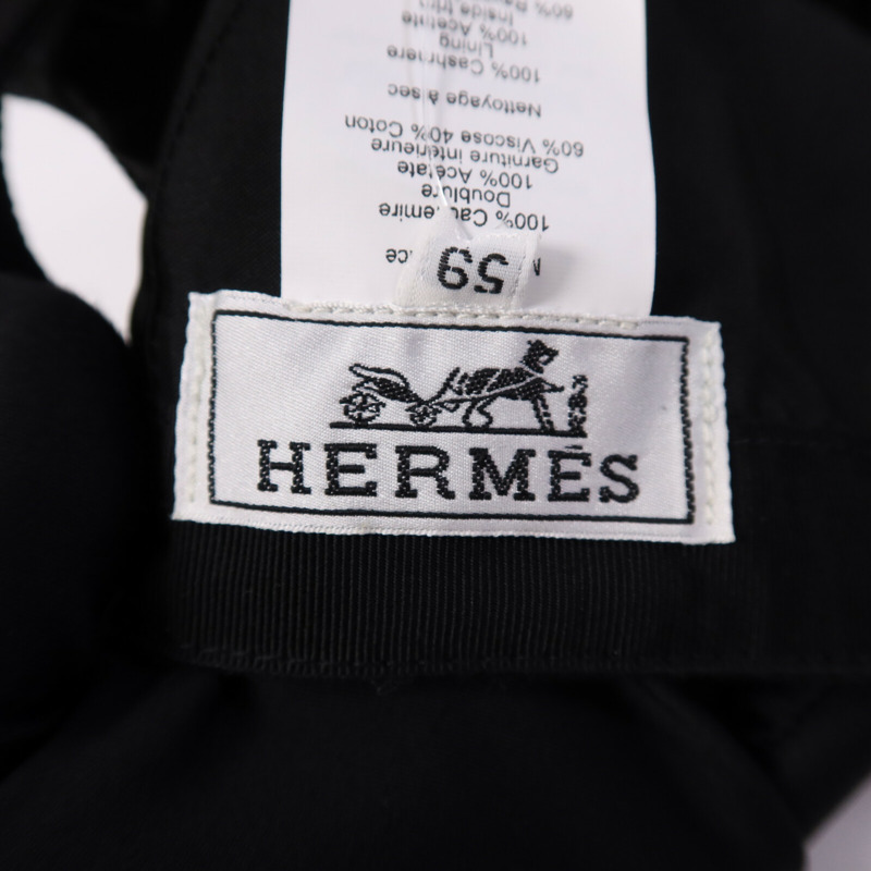 HERMES 羊絨Spider Robot Hat帽子Noir-5