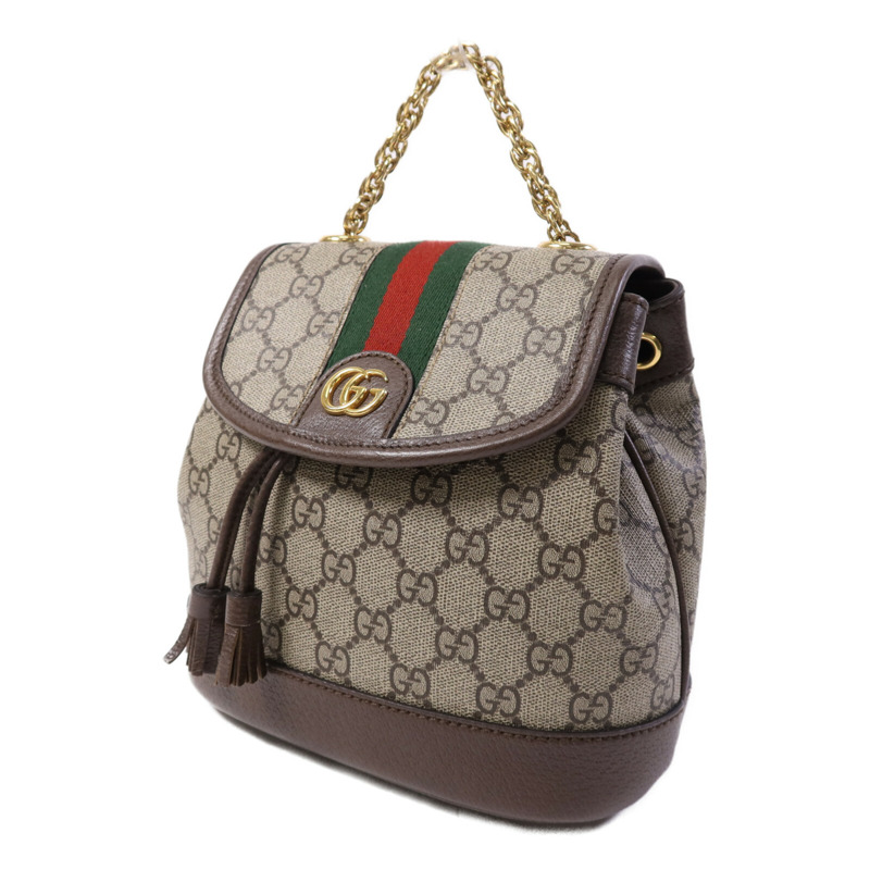 GUCCI 塗層帆布Backpack金扣背包-2