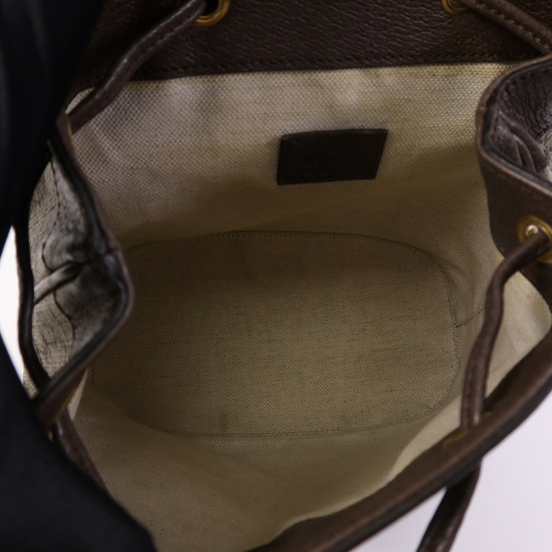 GUCCI 塗層帆布Backpack金扣背包-4