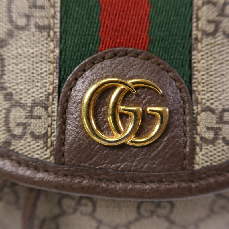 GUCCI 塗層帆布Backpack金扣背包-5