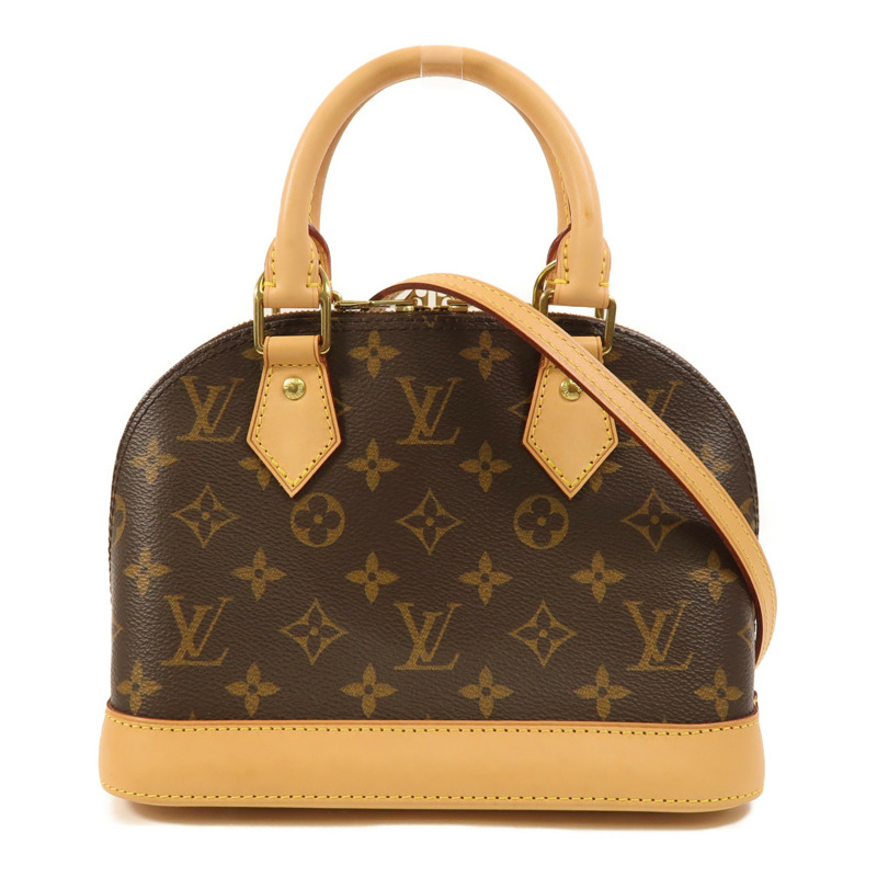 LOUIS VUITTON Monogram Alma BB金扣手挽肩背兩用袋-0