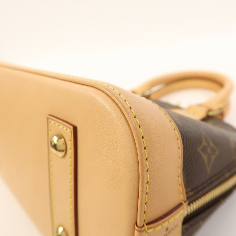 LOUIS VUITTON Monogram Alma BB金扣手挽肩背兩用袋-9
