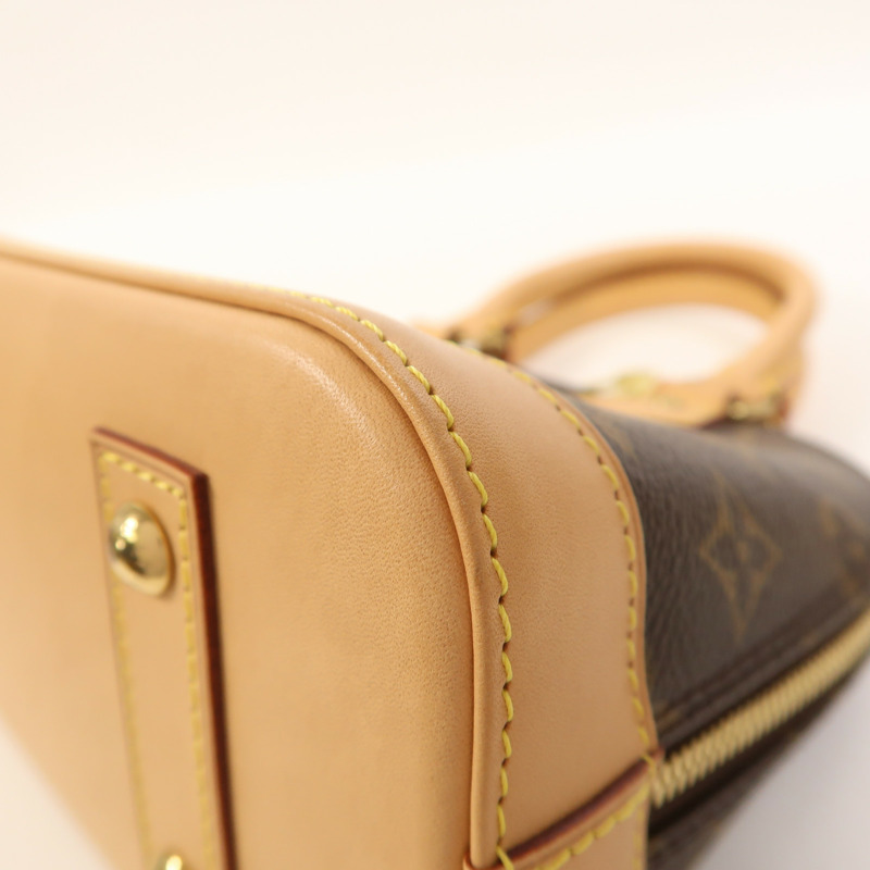 LOUIS VUITTON Monogram Alma BB金扣手挽肩背兩用袋-11