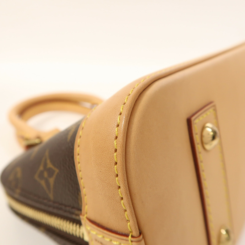 LOUIS VUITTON Monogram Alma BB金扣手挽肩背兩用袋-12