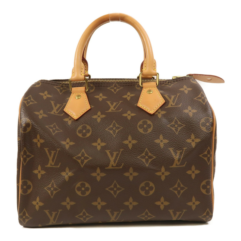 LOUIS VUITTON Monogram Speedy 25金扣手挽袋-0