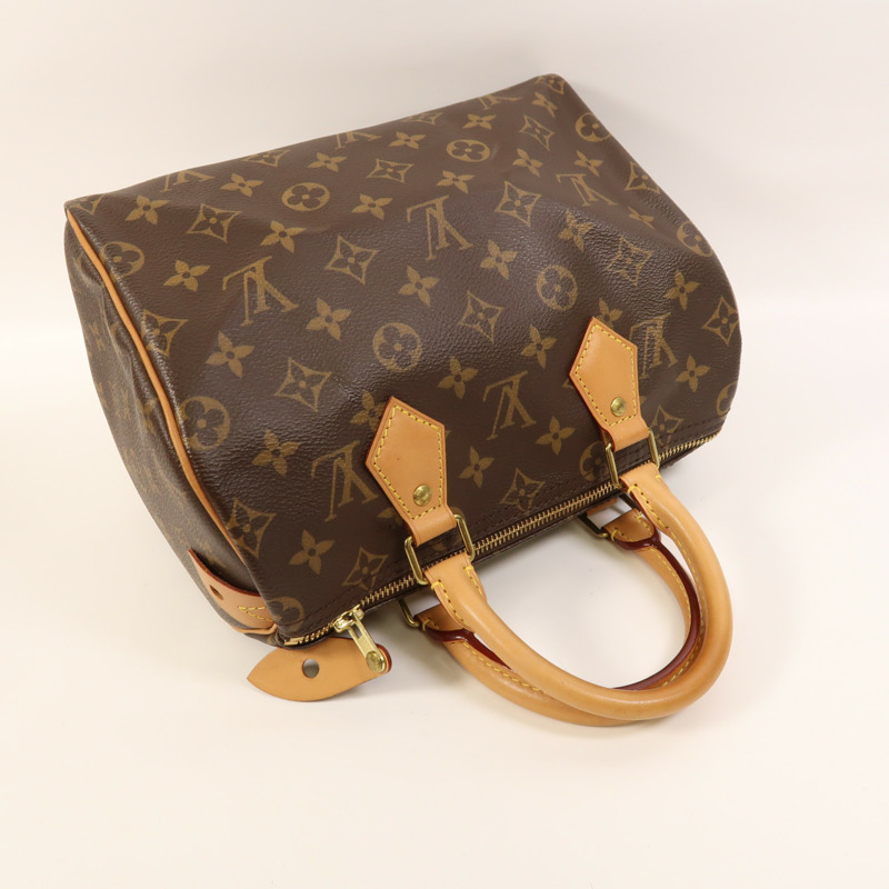 LOUIS VUITTON Monogram Speedy 25金扣手挽袋-7