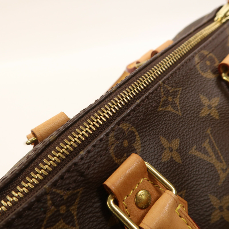 LOUIS VUITTON Monogram Speedy 25金扣手挽袋-17