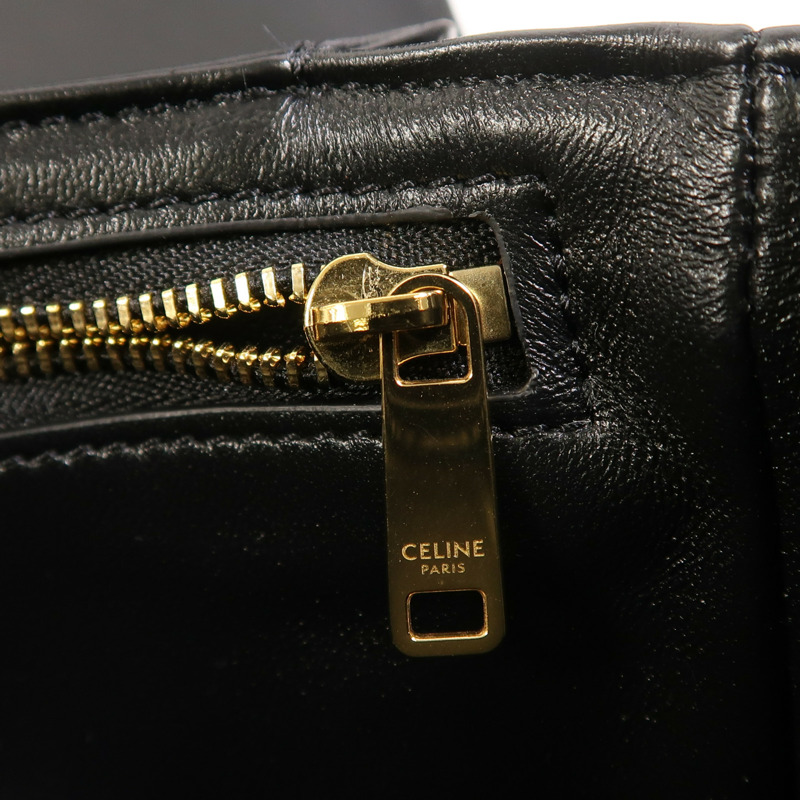 CELINE 牛皮皮革Classique Triomphe金扣肩背袋-20