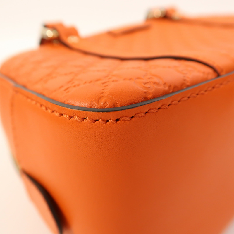 GUCCI 牛皮皮革Guccissima 2 Way Shoulder金扣手挽肩背兩用袋-10