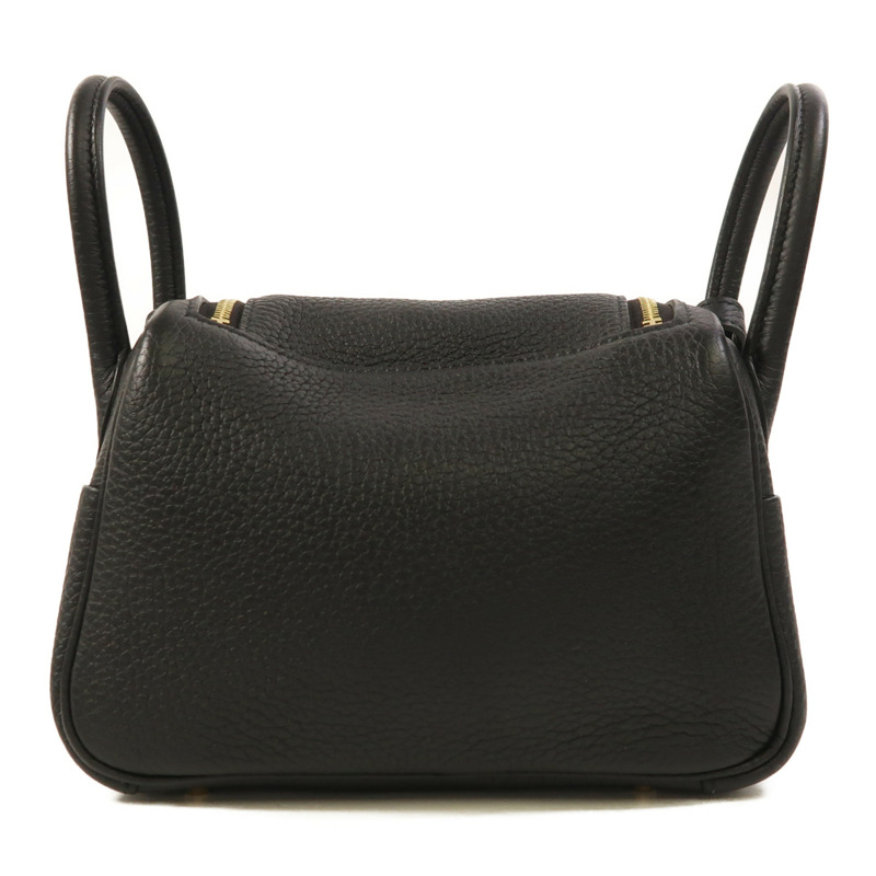 HERMES Clemence皮革Mini Lindy金扣手挽肩背兩用袋-1