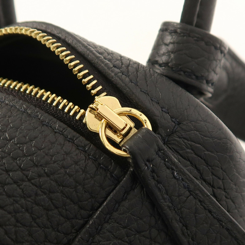 HERMES Clemence皮革Mini Lindy金扣手挽肩背兩用袋-16