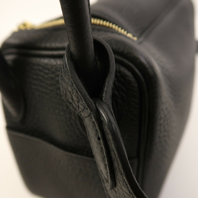 HERMES Clemence皮革Mini Lindy金扣手挽肩背兩用袋-18