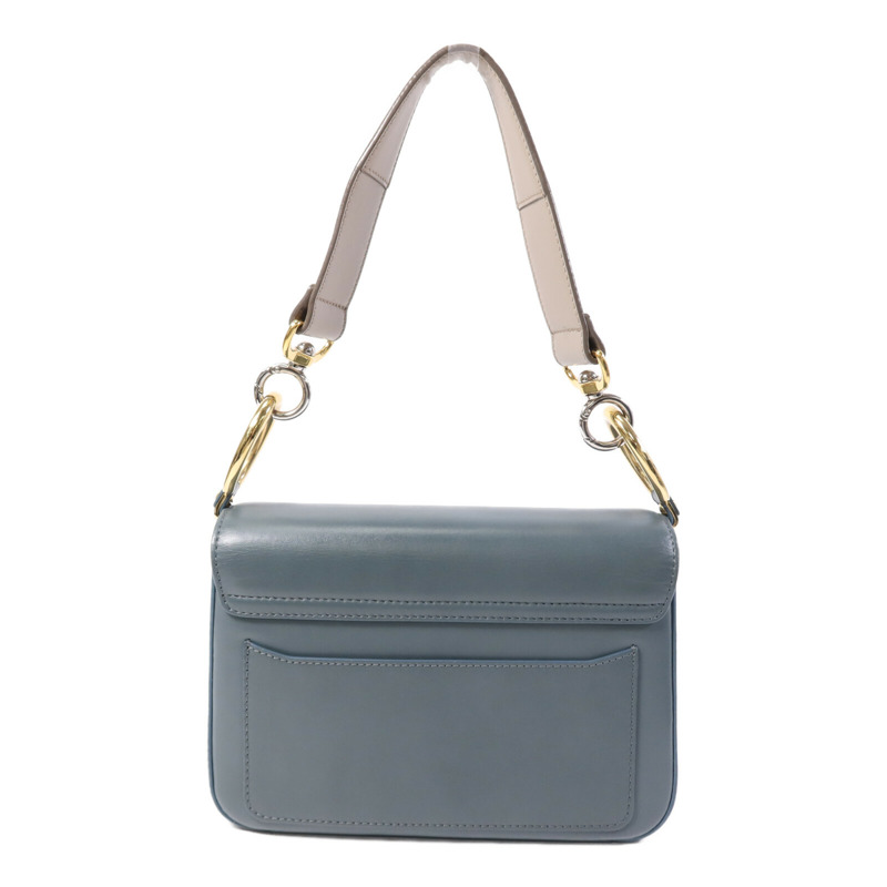 Chloe 牛皮皮革Small C Double Carry Bag金扣肩背袋-1