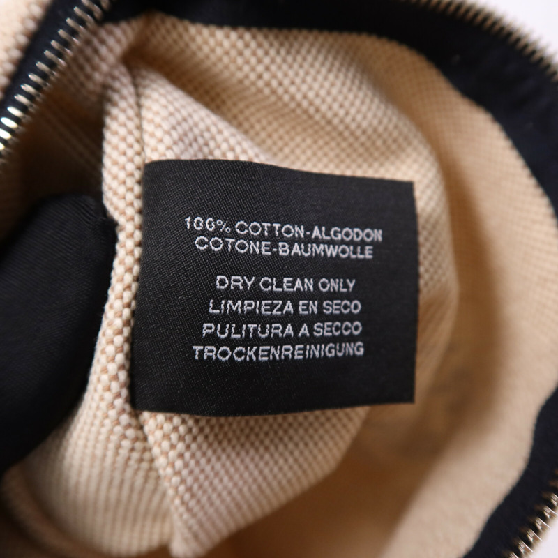 HERMES 棉質Trousse Flat Pouch銀扣手拿包-7