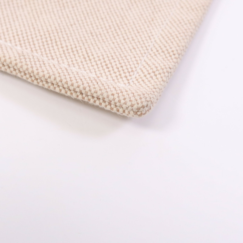 HERMES 棉質Trousse Flat Pouch銀扣手拿包-8