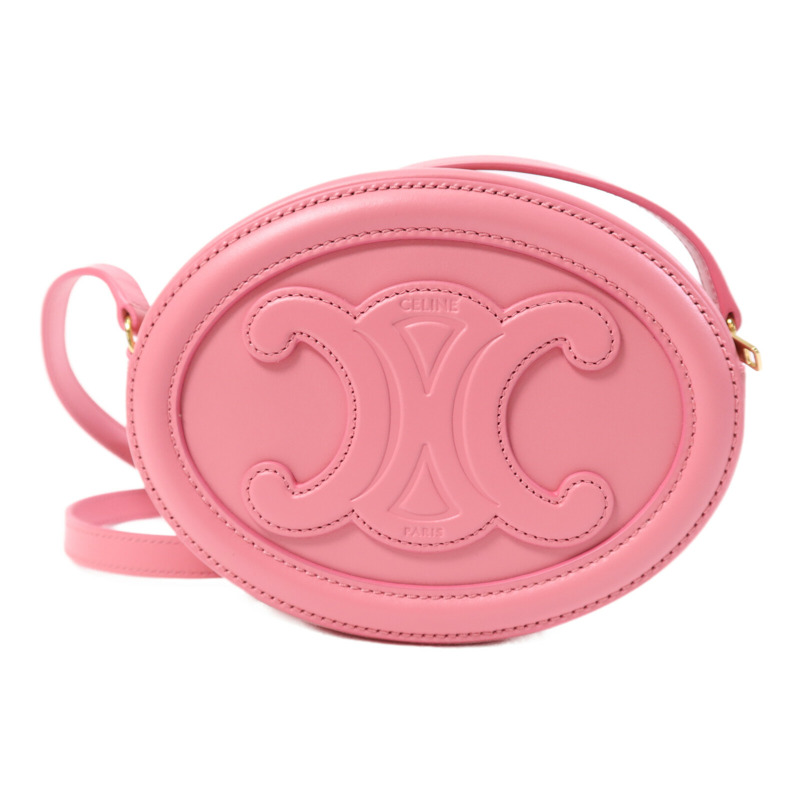 CELINE 牛皮皮革Cuir Triomphe金扣肩背袋-1