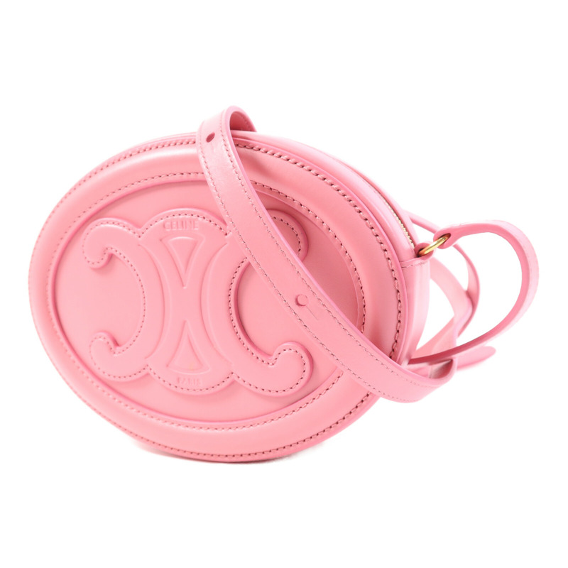 CELINE 牛皮皮革Cuir Triomphe金扣肩背袋-2