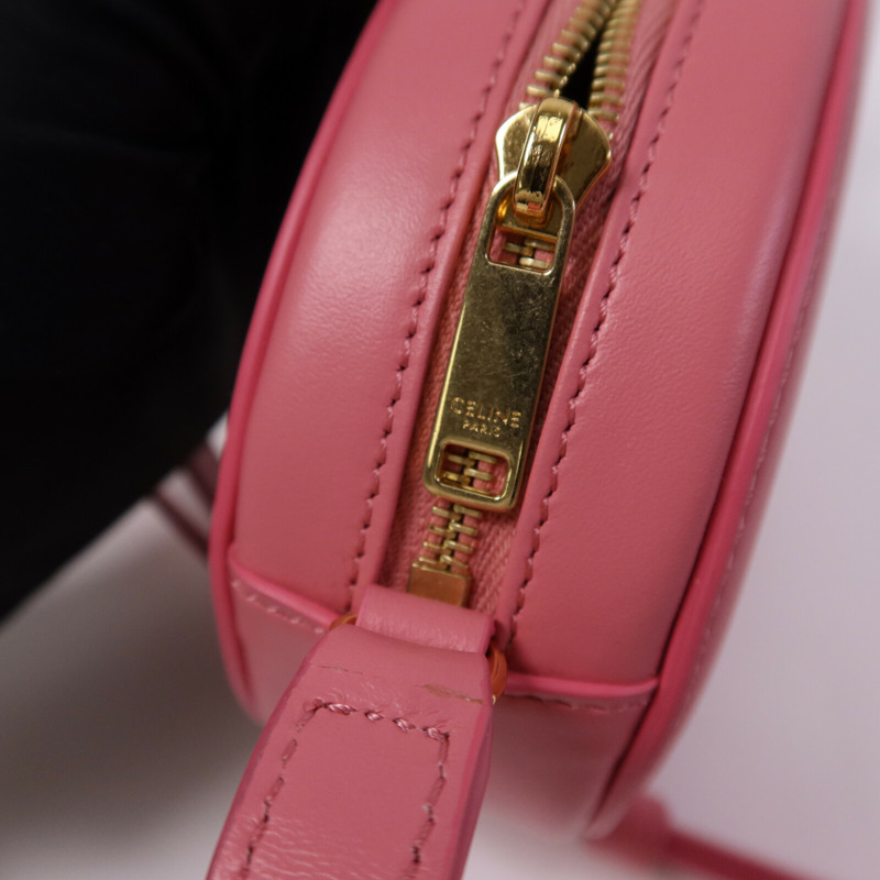 CELINE 牛皮皮革Cuir Triomphe金扣肩背袋-5