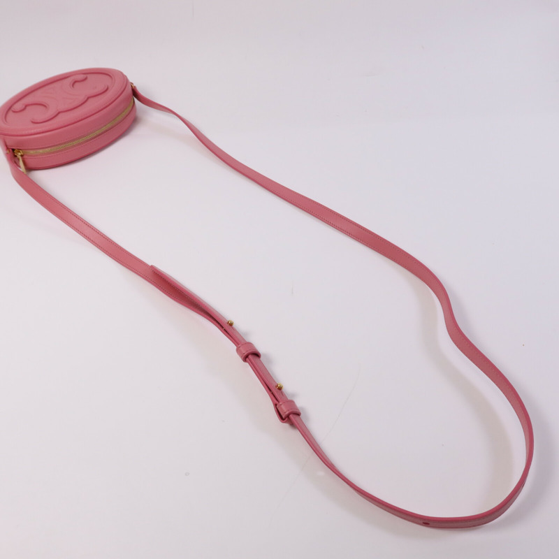 CELINE 牛皮皮革Cuir Triomphe金扣肩背袋-7