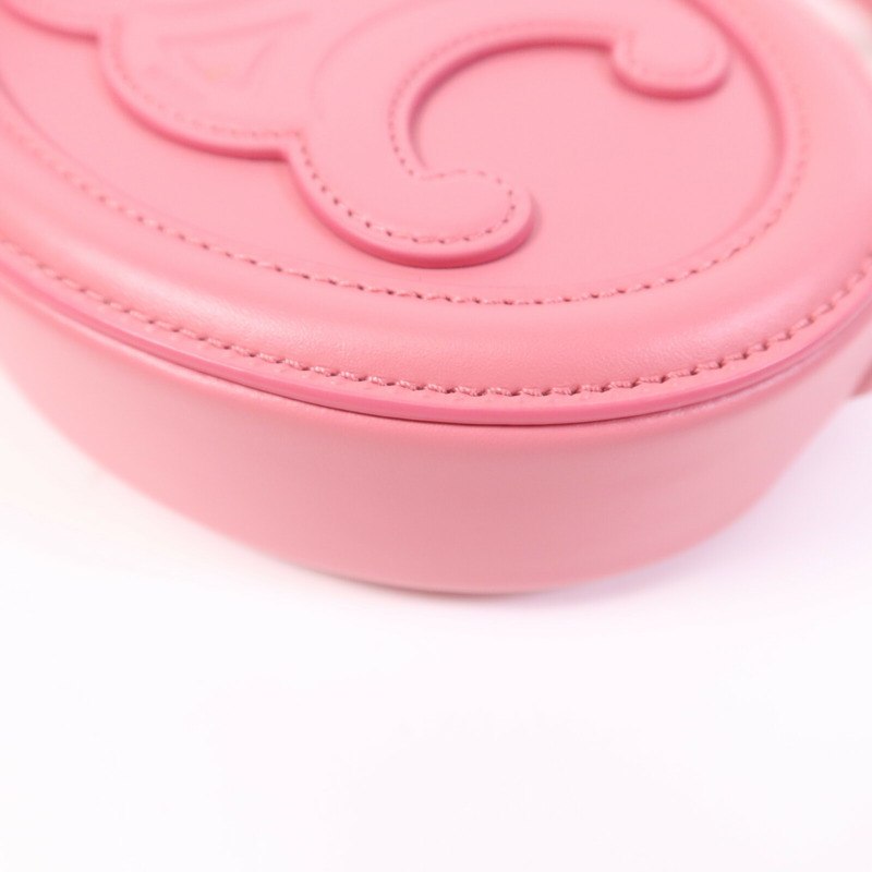 CELINE 牛皮皮革Cuir Triomphe金扣肩背袋-9