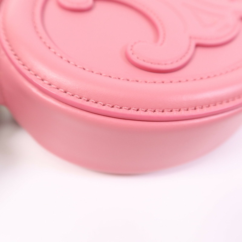 CELINE 牛皮皮革Cuir Triomphe金扣肩背袋-10