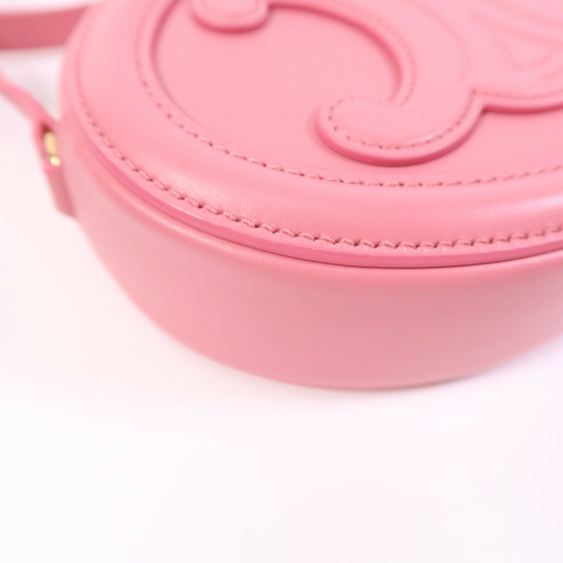 CELINE 牛皮皮革Cuir Triomphe金扣肩背袋-12