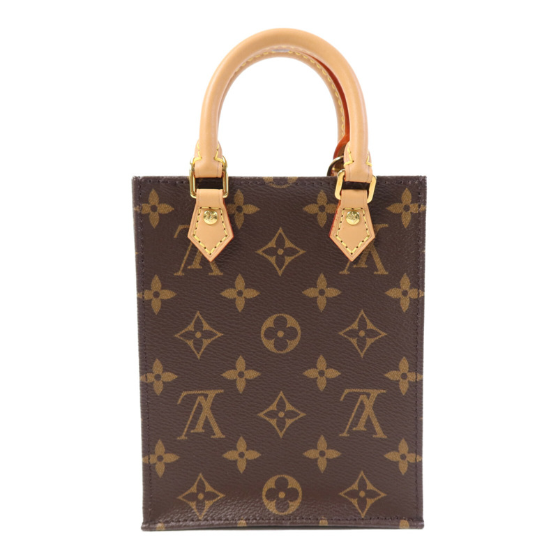 LOUIS VUITTON Monogram Petit Sac Plat金扣手挽肩背兩用袋-2