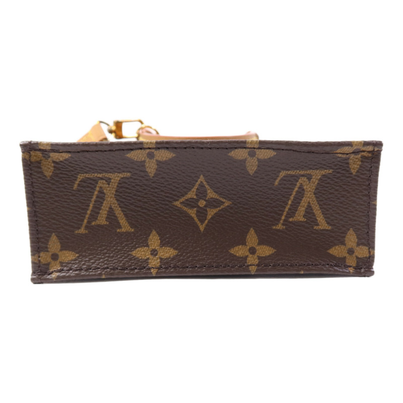 LOUIS VUITTON Monogram Petit Sac Plat金扣手挽肩背兩用袋-3